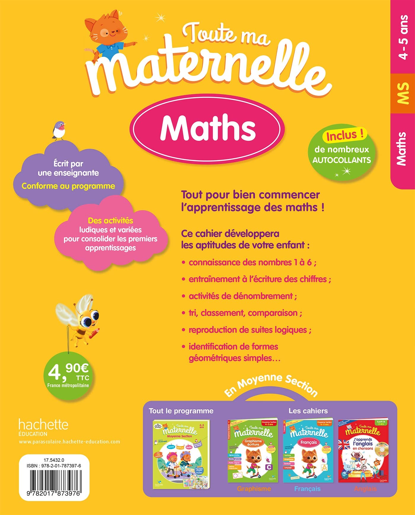 Toute Ma Maternelle - Maths Moyenne Section (4-5 ans)