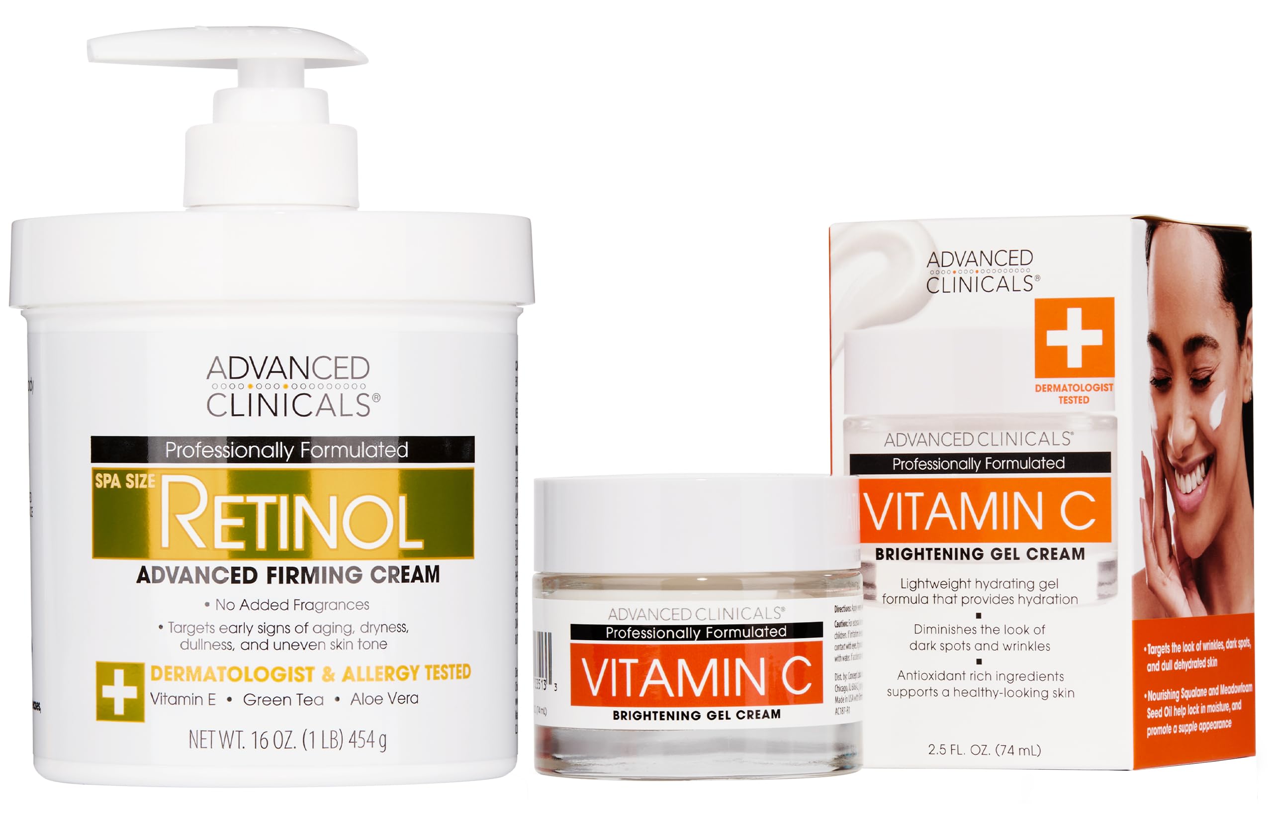 Amazon.com: Advanced Clinicals Retinol Firming Cream + Vitamin C
