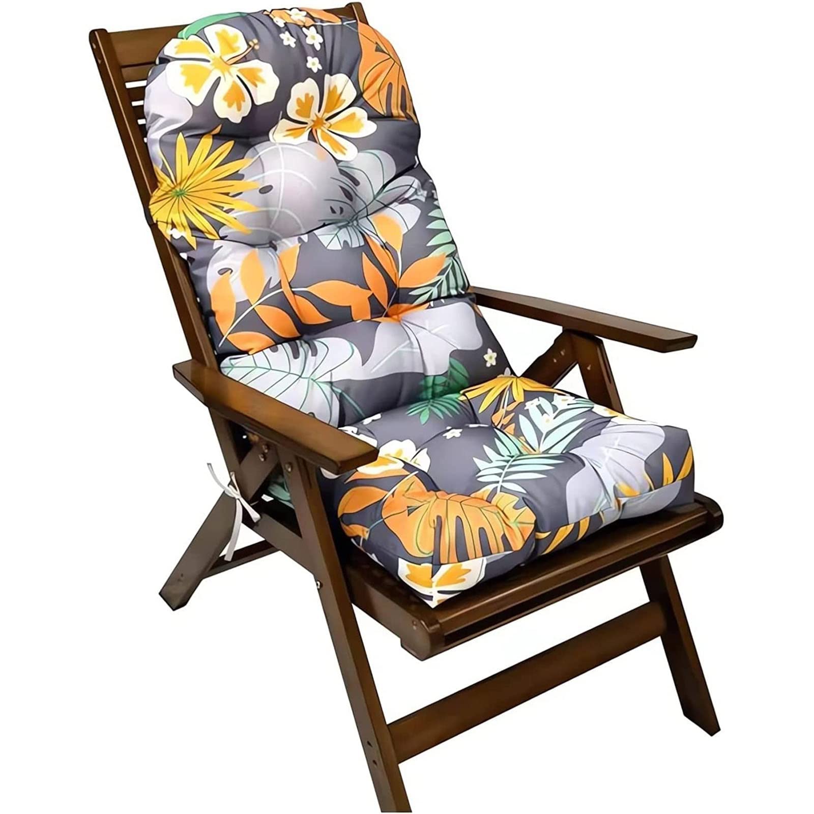 Coussin de chaise de jardin dossier haut imperméable pour intérieur extérieur