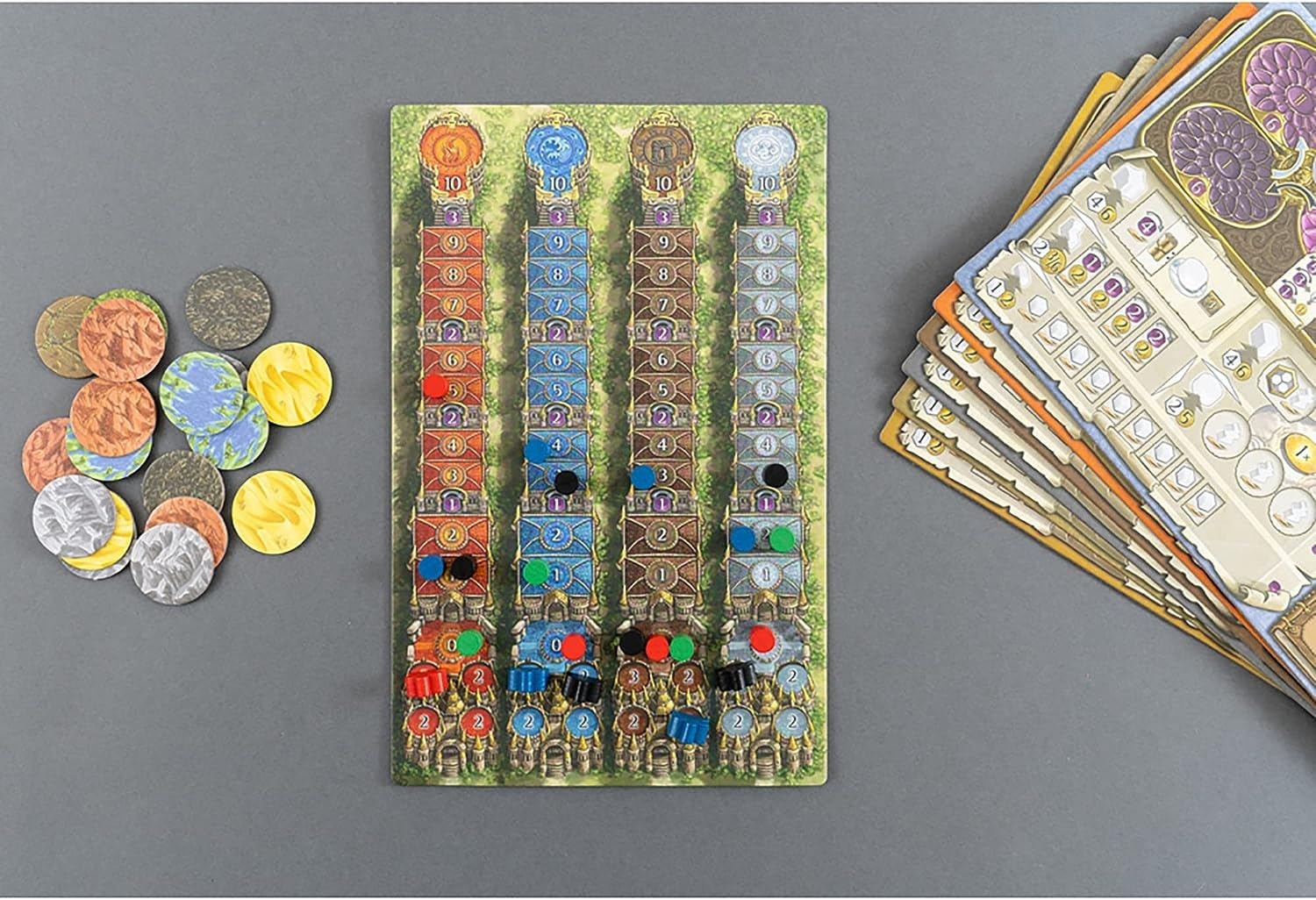 Capstone Games Terra Mystica: Big Box,Contiene: Terra Mystica: Gioco Base, Espansione Fuoco & Ghiaccio, 1-5 Giocatori, 30 Min per Giocatore