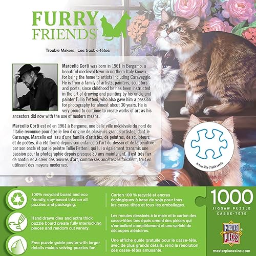 Miniatura 3 de MasterPieces Rompecabezas de 1000 piezas para adultos, familia o niños - Trouble Makers - 19.25 x 26.75 pulgadas