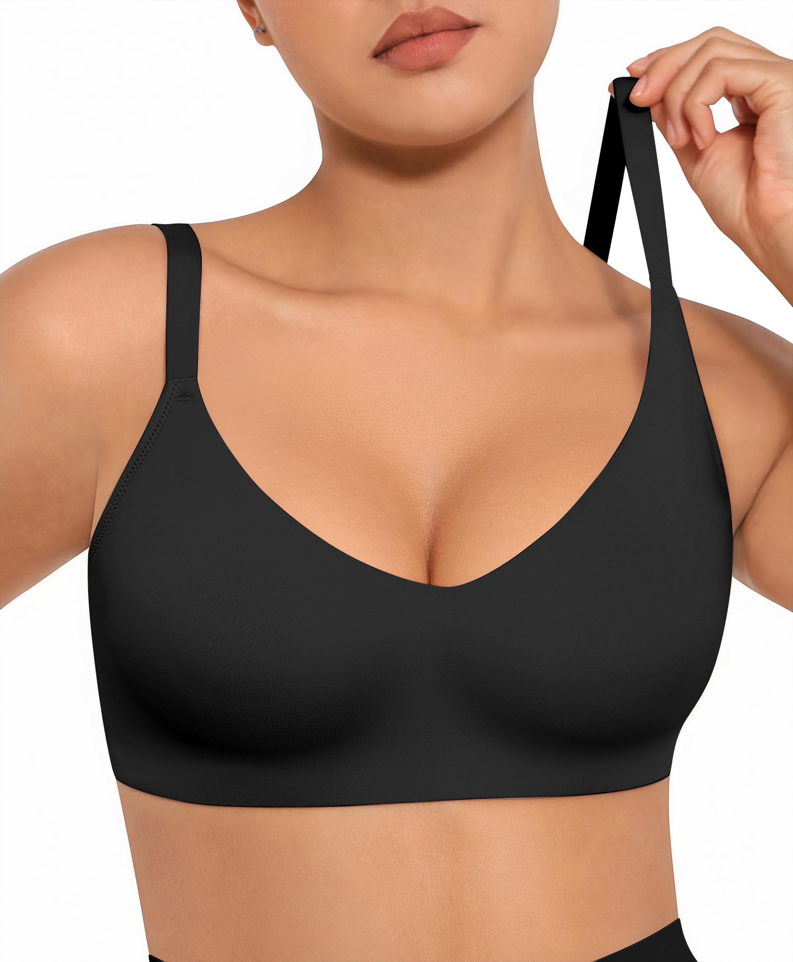 FeelinGirl Bralettes Wireless Seamless Bra for Women: No Underwire Comfort Buttery Soft Everyday Bras