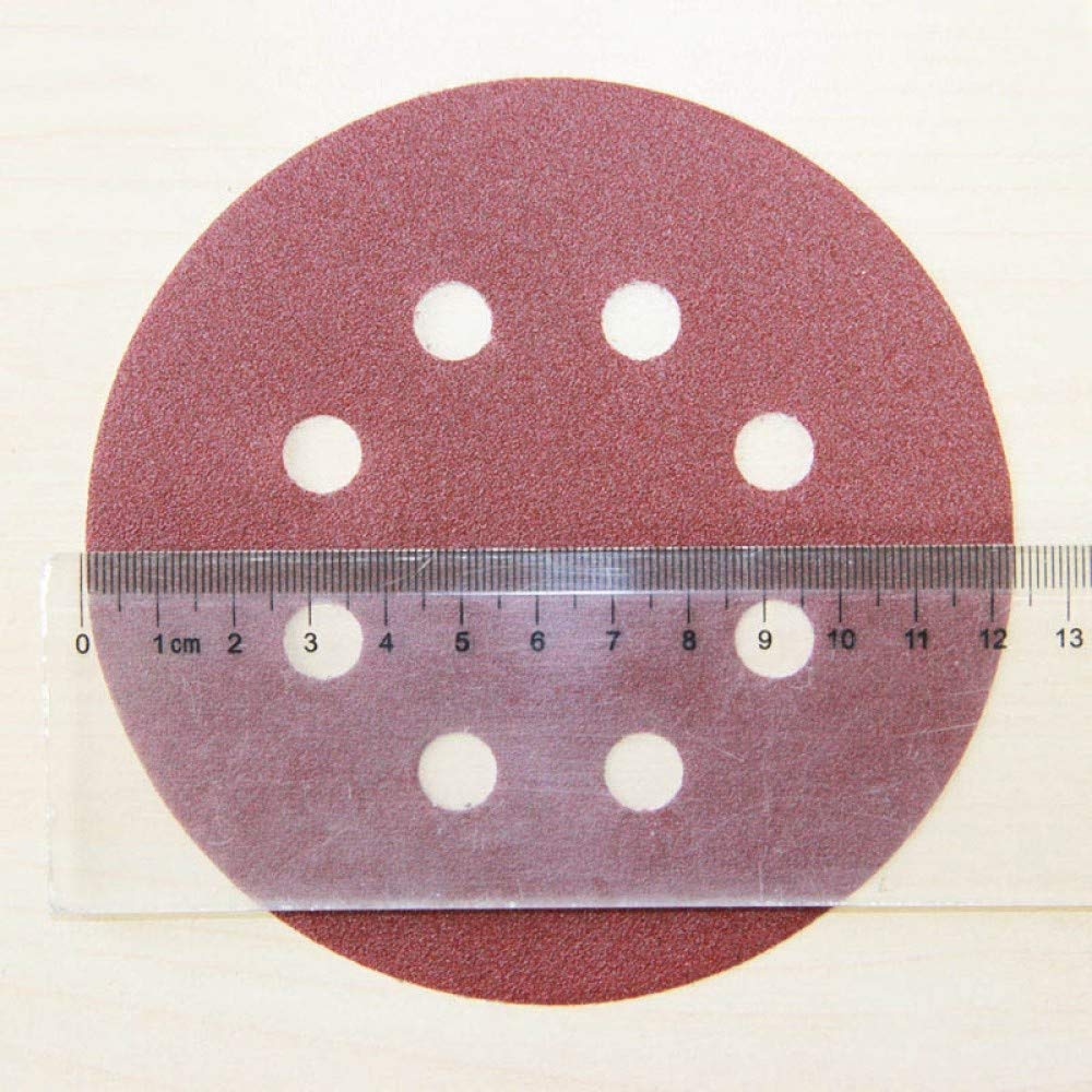 100 sztuk 125 mm papier ścierny, tarcza szlifierska na rzep i papier ścierny 60~1500 do akcesoriów elektronarzędzi, ziarnistość 80