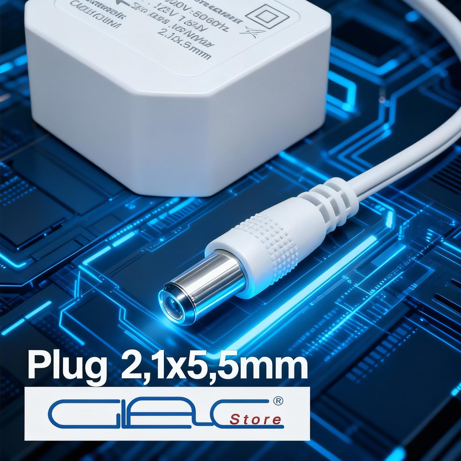 Alimentatore IP67 Impermeabile, Tensione Costante 12V DC, 100-240V AC, Dimensioni 50x50x25mm, Protezione Sovraccarico, Certificato CE (2A-24W)