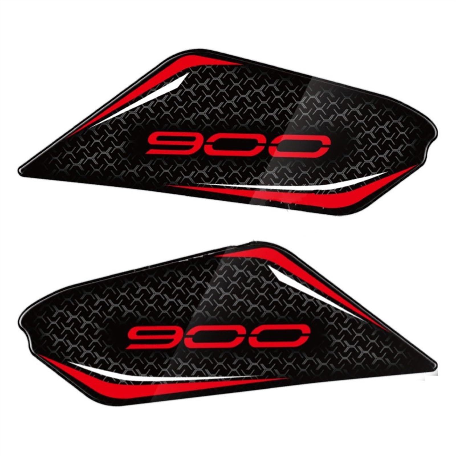 Motorcycle Tank Pad Emblem Sticker Gas Fuel Grip Traction Side Decal for Kawasaki for Z900 2021-2023 Carbon-Look(Color6)