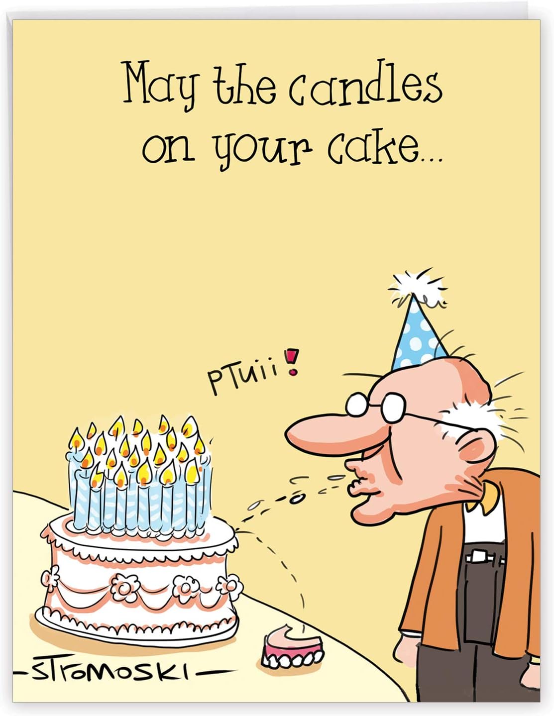 Big Happy Birthday Card With Envelope 8.5 x 11 Inch - Humorous 'Gray ...