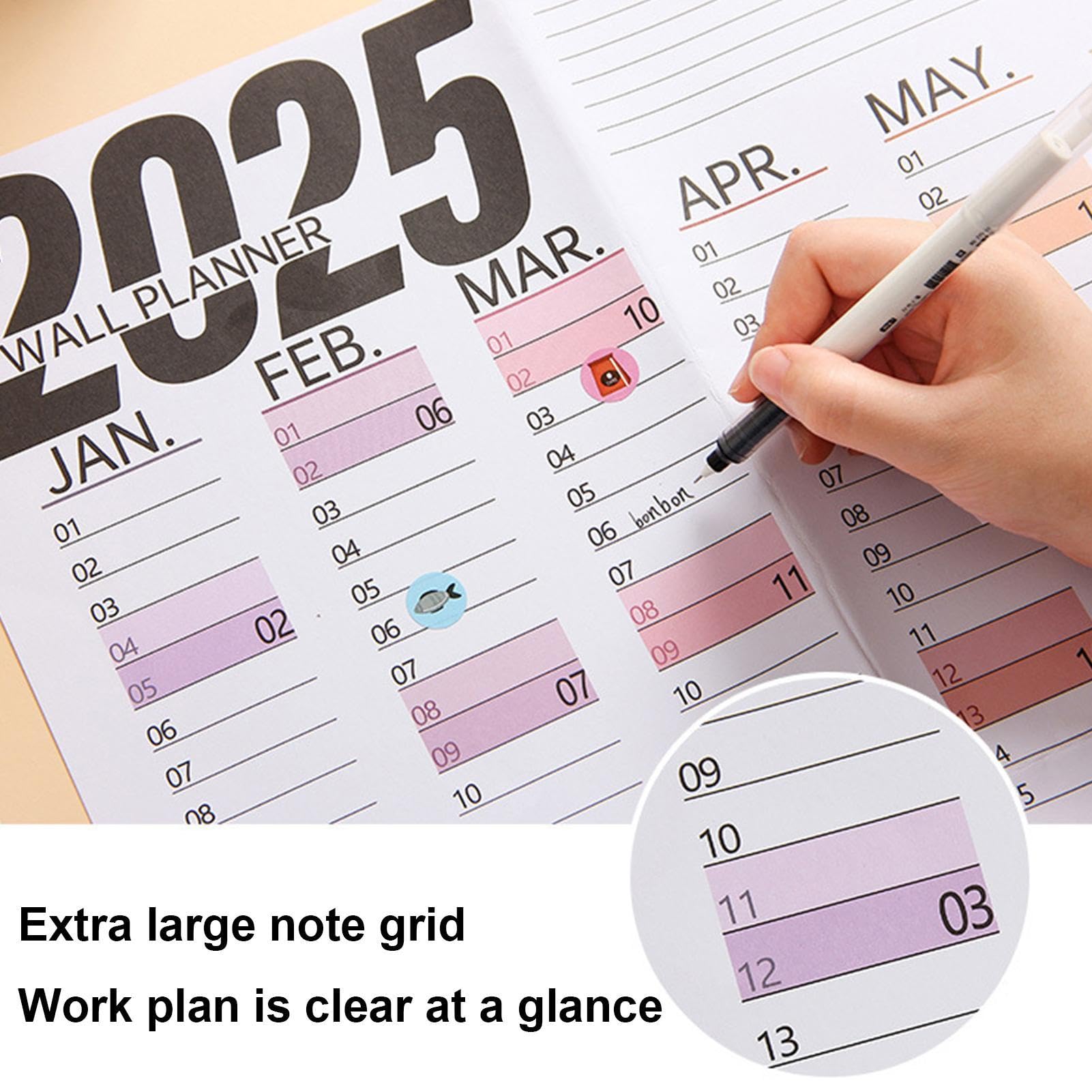 Calendario da parete annuale 2025, Calendario da parete 2025 12