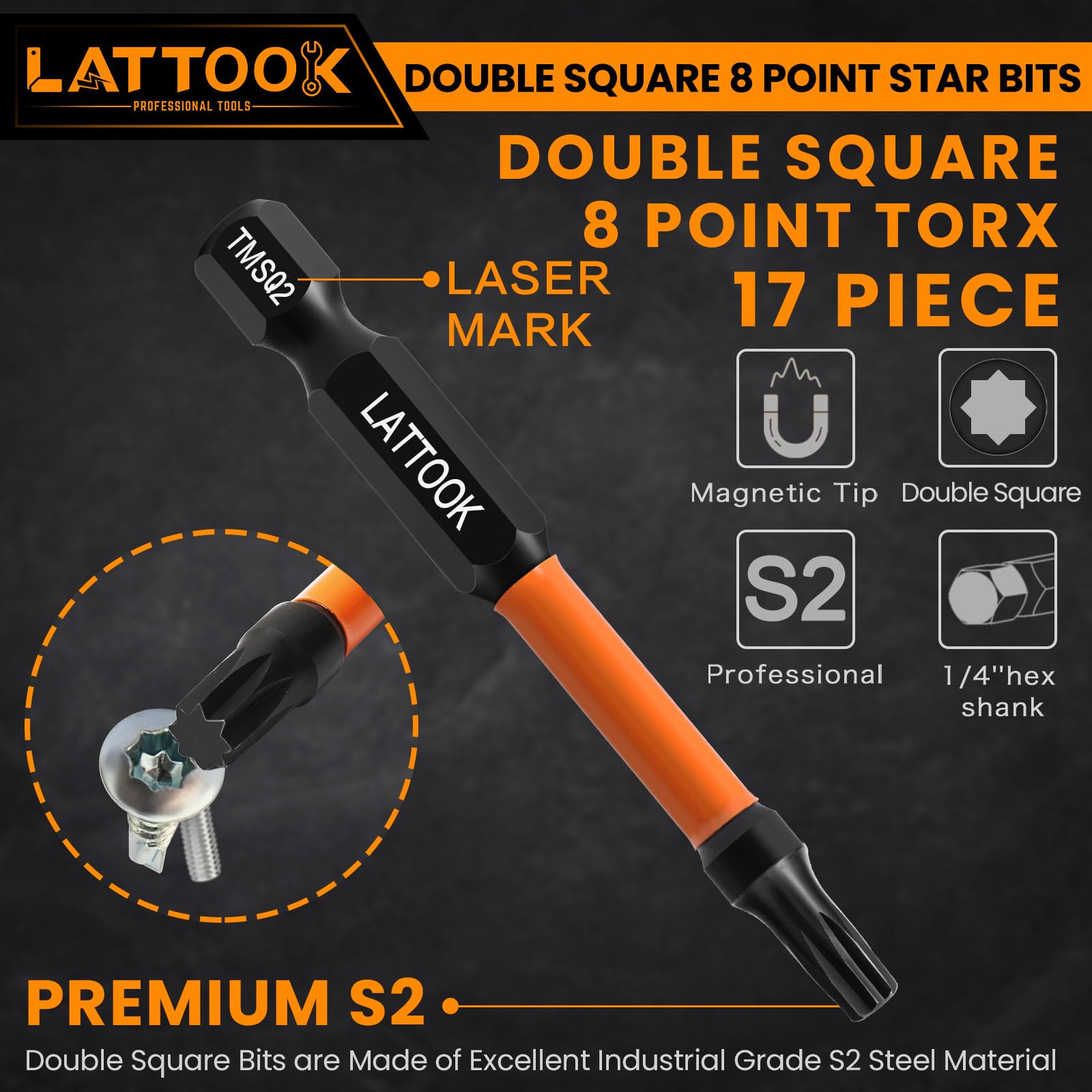 LATTOOK Star Bit Set - Trailer Repair & More -3