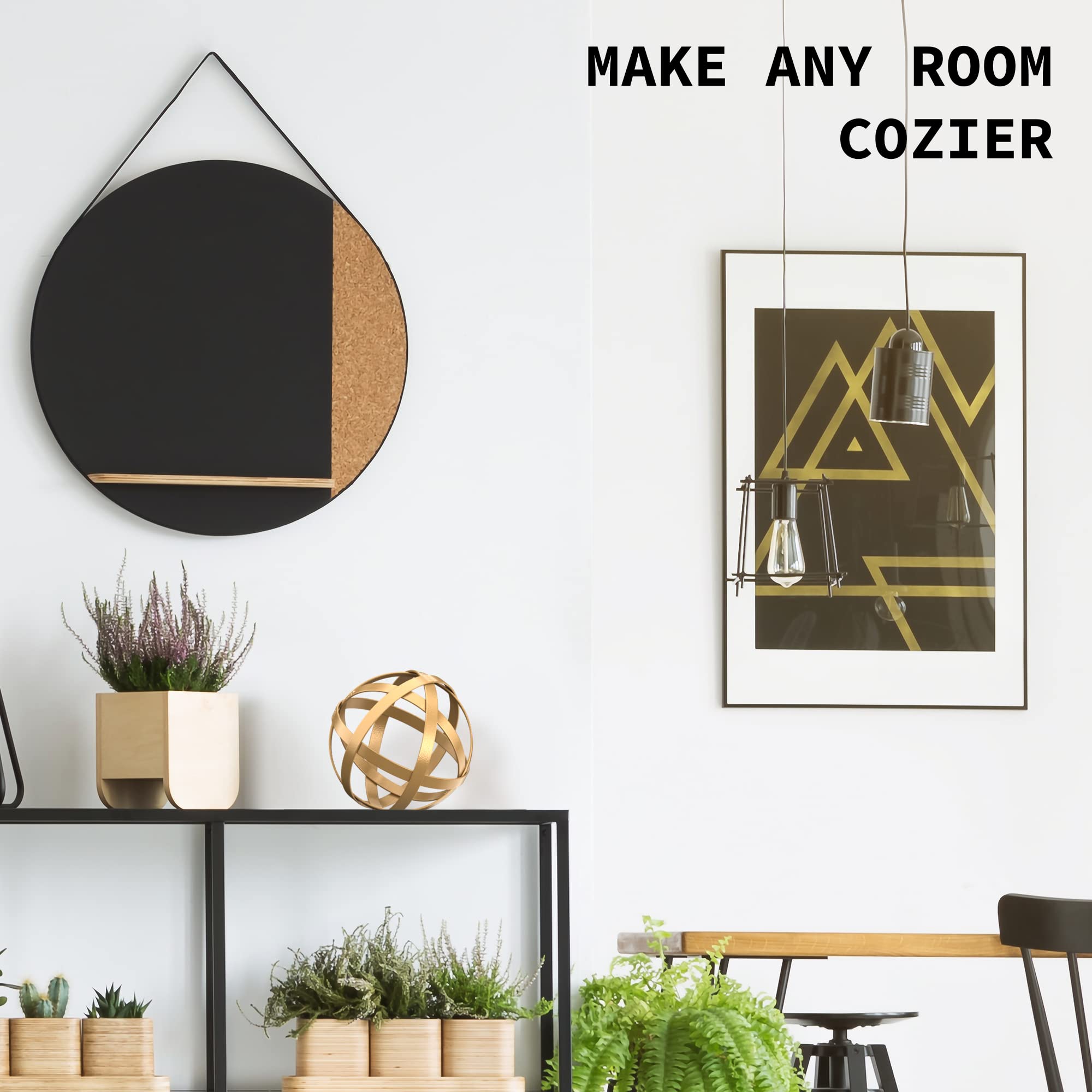 Metal Decorative Sphere for Home Decor - Distressed Gold, Hand Painted, Modern Decorative Balls for Living Room, Bedroom, Kitchen, Bathroom, Office - Table Decorative Orbs for Сenterpiece