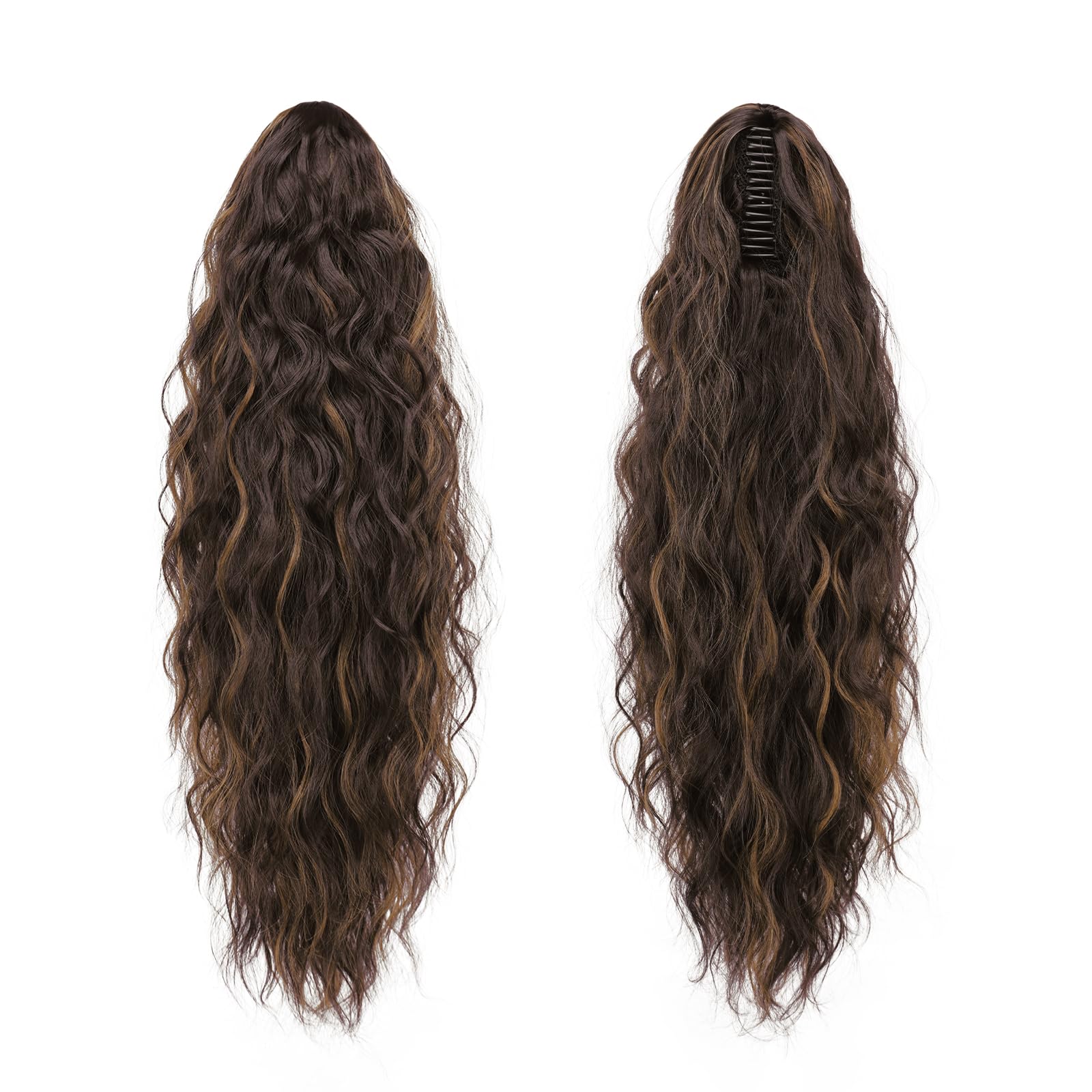 FESHFEN Claw Clip Ponytail Extensions - Image 2