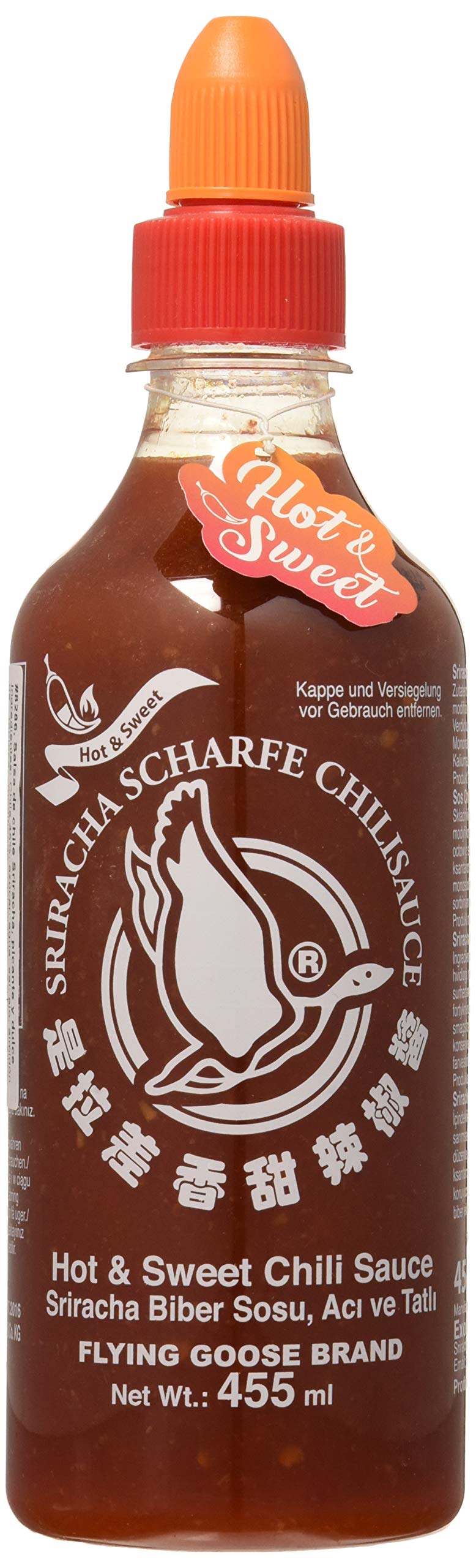 Flying Goose, Salsa de chile (Dulce y picante) - 12 de 455 ml. (Total 5460 ml.)