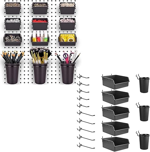Accesorios para tablero de clavijas de 18 pulgadas y 14 pulgadas, paquete de 30 accesorios para tablero de clavijas, accesorios para ganchos para
