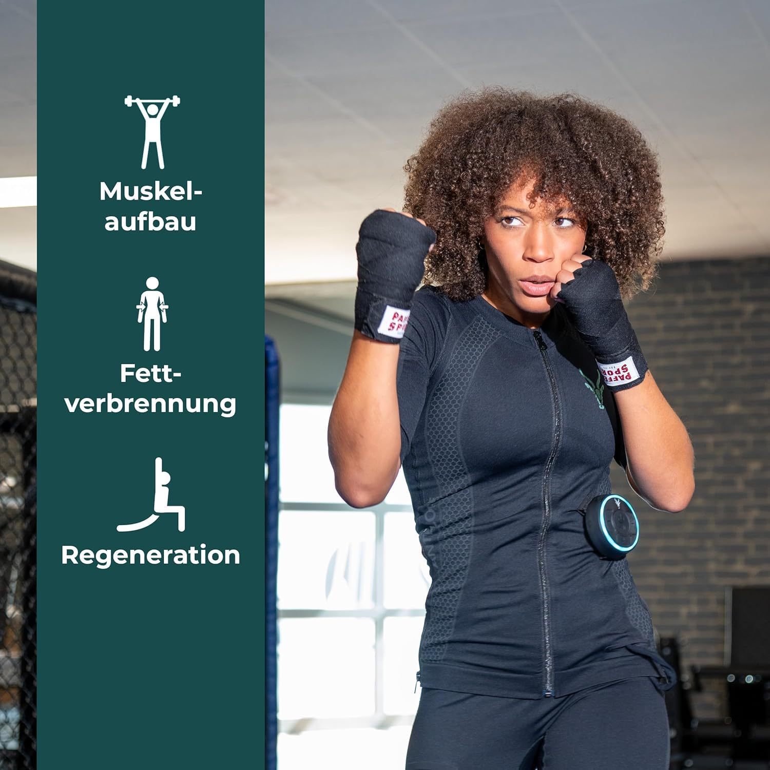 Antelope Evolution Frauen EMS Anzug Größe XS-XXL, Komplettsystem für effektives Ganzkörpertraining, Fitnessgerät für Zuhaus oder Studio, unterstützt beim Abnehmen und Muskelaufbau