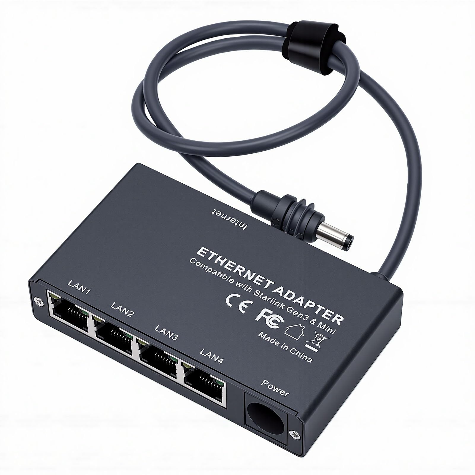 SUNGOOYUE Adattatore Ethernet, Splitter di Rete Ad Alta velocità a 4 Porte per Gen3 Mini, con Configurazione Plug and Play per Campeggio