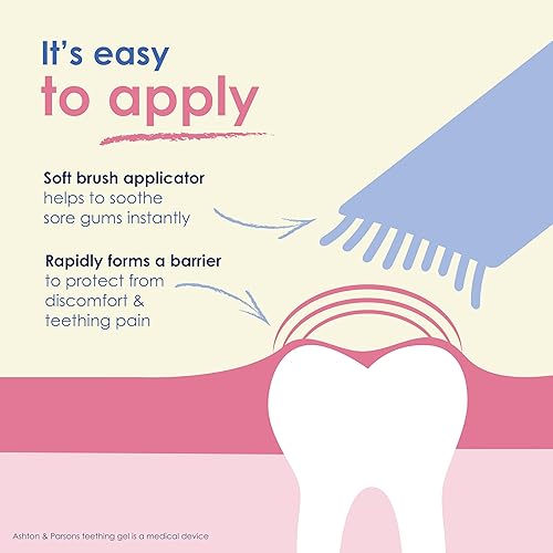 Miniatura 4 de Ashton & Parsons Gel de dentición para niños de 3 meses en adelante para ayudar a aliviar los síntomas comunes de dentición, 0.3fl oz