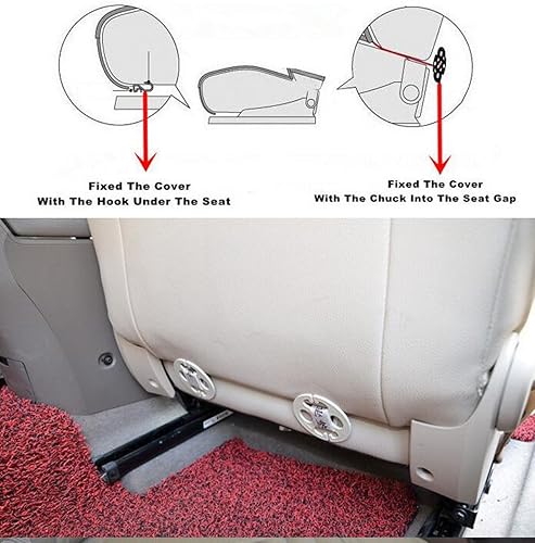 Miniatura 2 de 2 fundas universales para asiento de automóvil, cubierta de asiento inferior de piel sintética, accesorios para el interior del automóvil, fundas