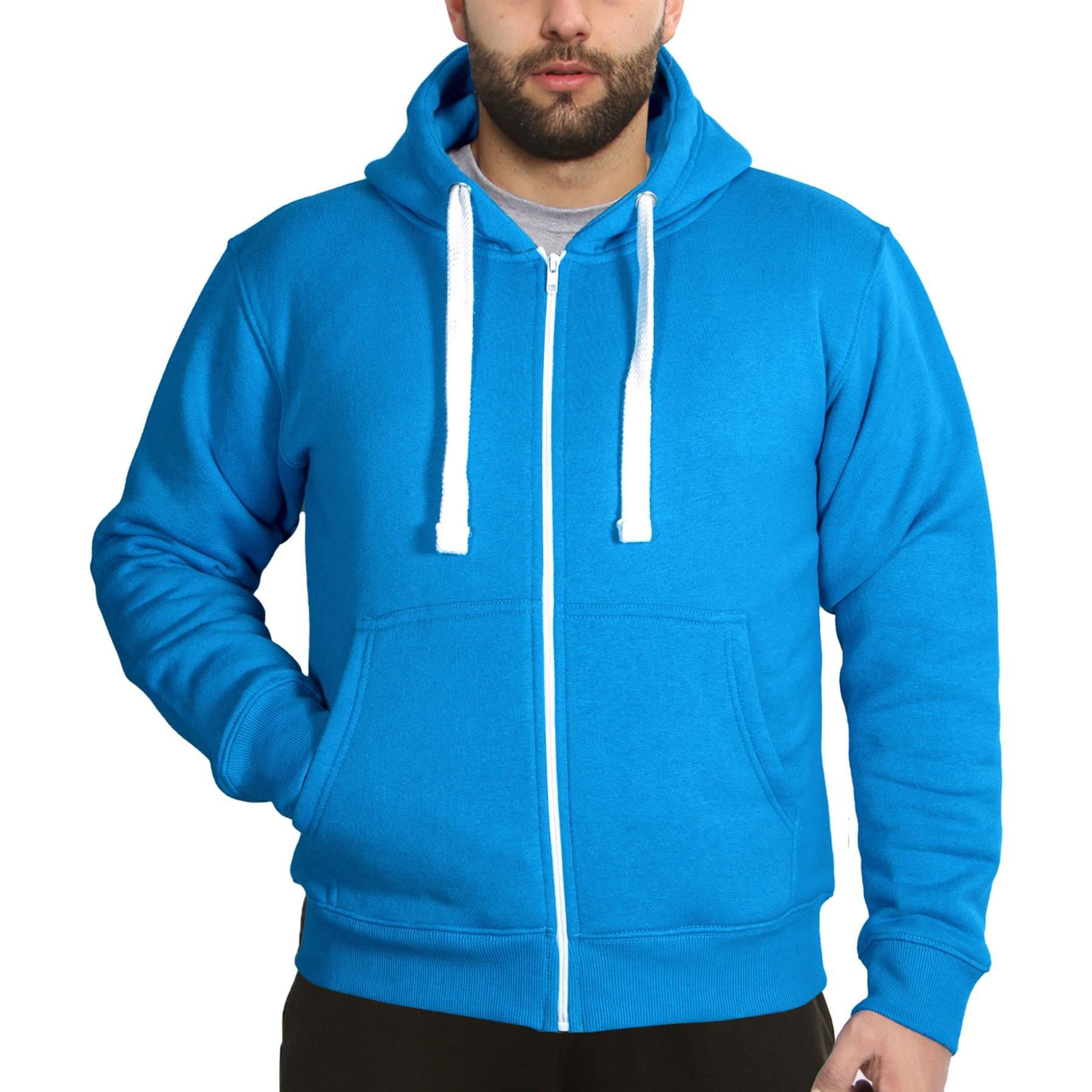 A2Z Męska bluza polarowa z zamkiem błyskawicznym z kapturem bezpieczeństwa zamek błyskawiczny długi rękaw S/M/L/XL/XXL/3XL/4XL