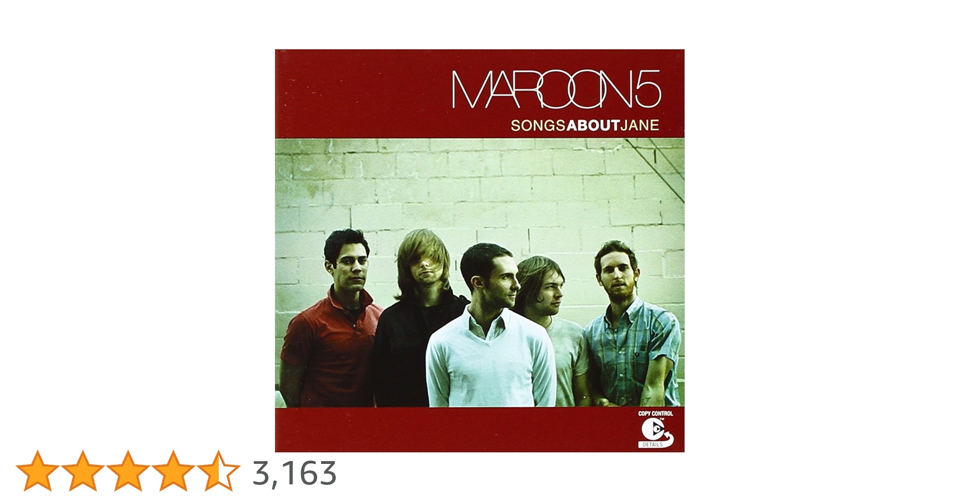 MAROON 5 - SONGS ABOUT JANE (1 CD) : Amazon.ca: Music
