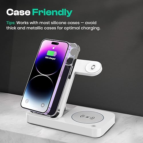 Miniatura 4 de Estación de carga inalámbrica 4 en 1 para iPhone, Apple Watch y AirPods - Cargador inalámbrico para iPhone Series 1615141312 - Apple iWatch Series