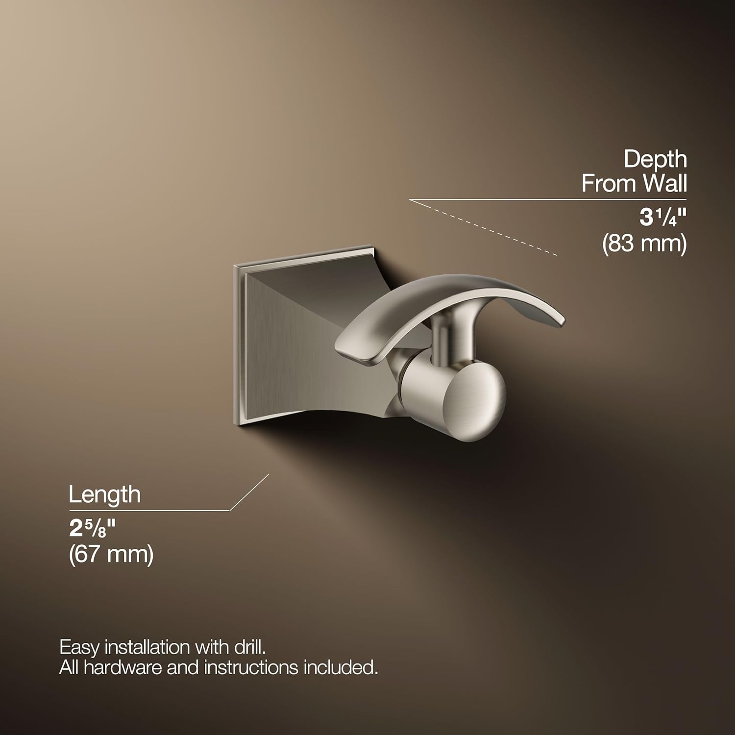 KOHLER Memoirs Stately Robe hook