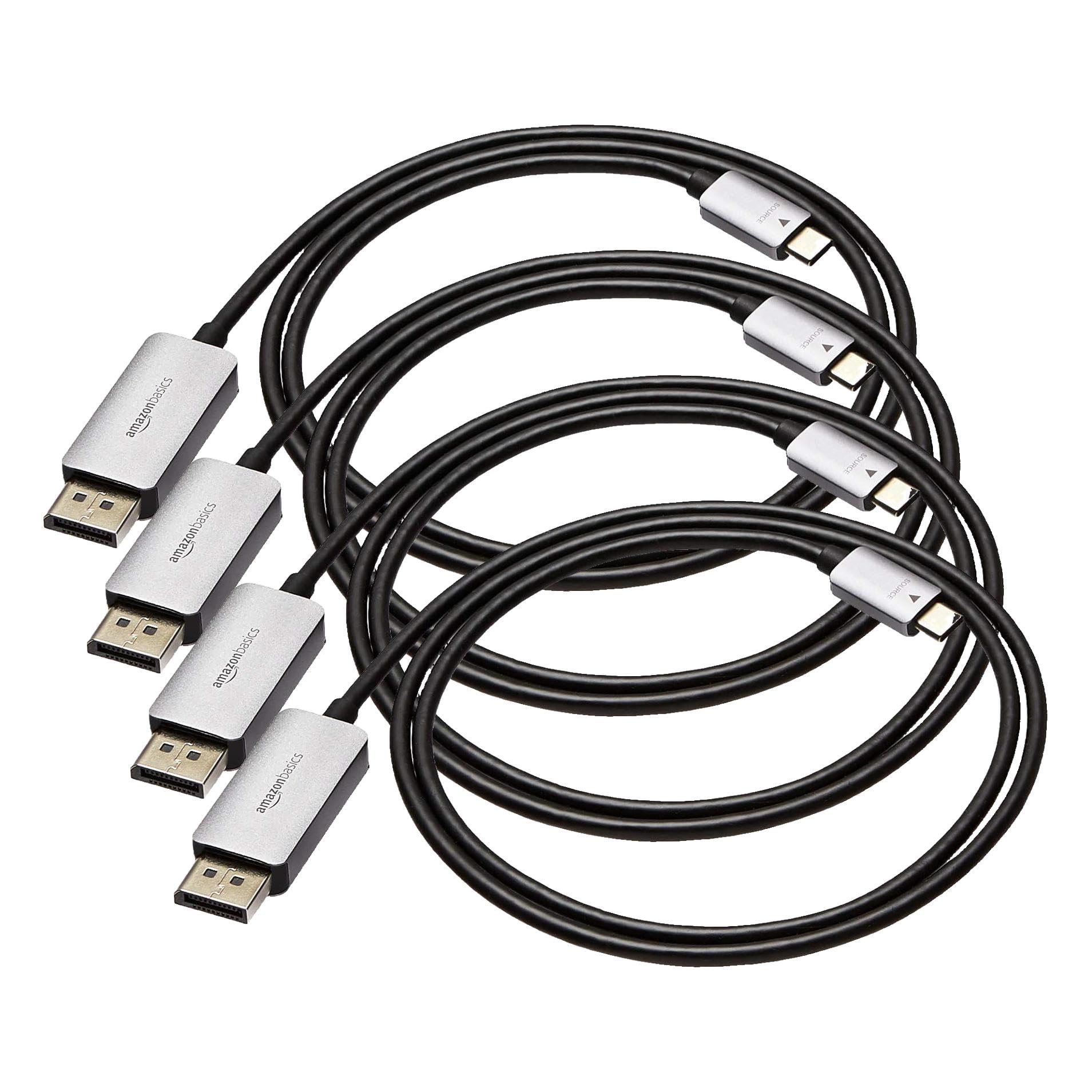 Câble USB-C vers DisplayPort unidirectionnel en aluminium blindé lot de 4 - 8