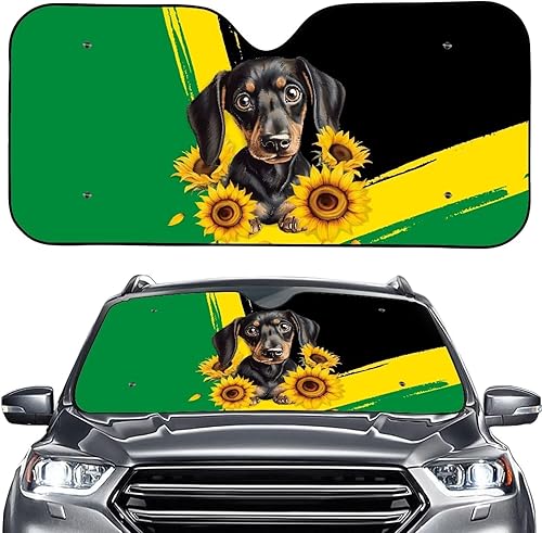 Miniatura 8 de Parasol para parabrisas de automóvil con estampado de mariposas y girasoles, mantiene el vehículo fresco, protege tu automóvil del calor solar y el