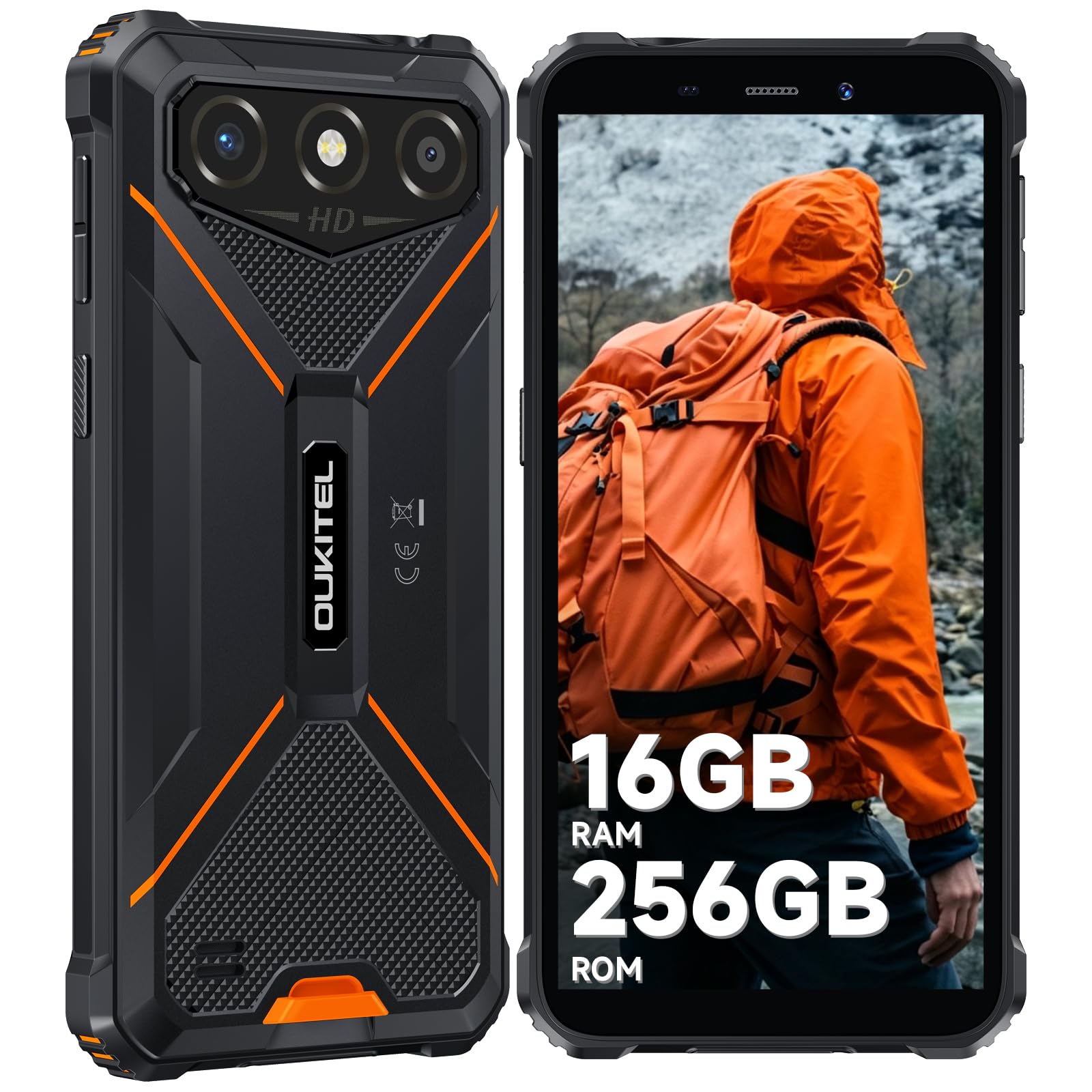 G3 Rugged Phone Unlocked,16GB+256GB,6" Display, 6300mAh Battery