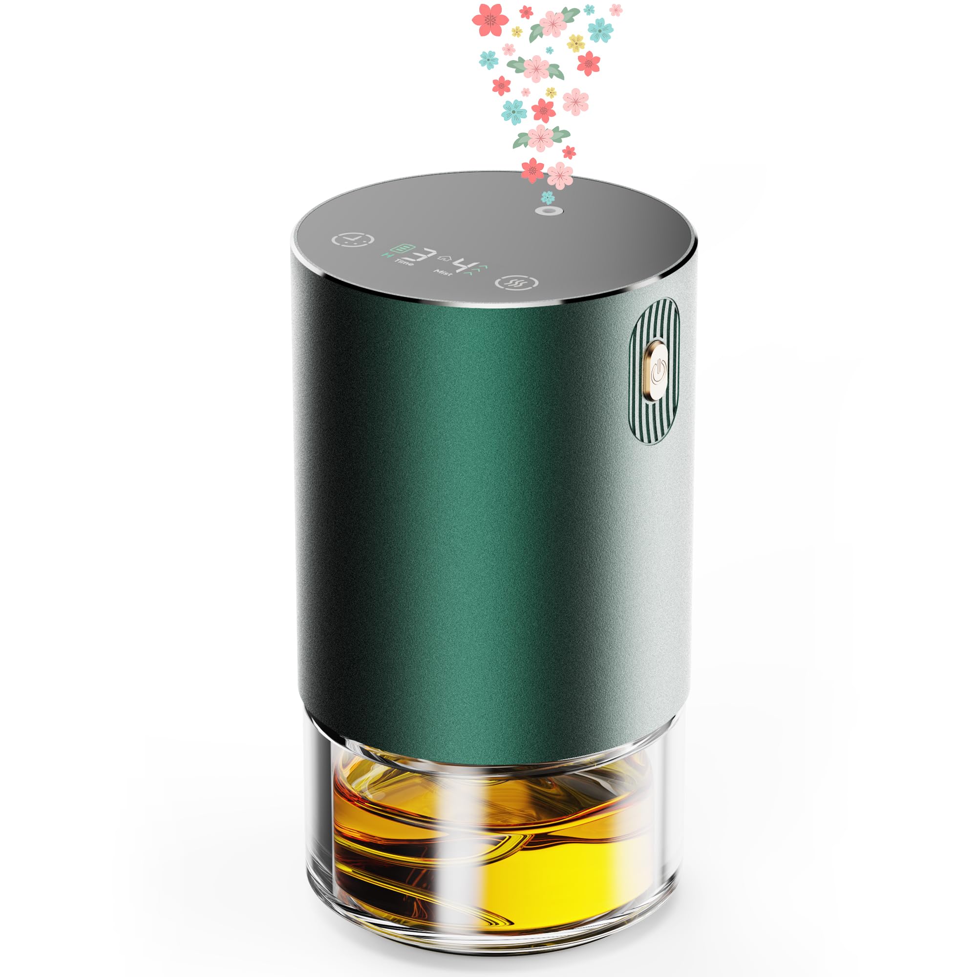 Waterless Oil Diffuser for Home Car Office - Rechargeable Scent Essential Oil Diffuser 4 Mist Modes and 1