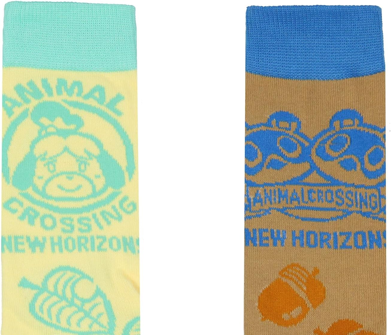 Animal Crossings Socks 2 Pair Animal Crossings New Horizons Character Knit Men's Crew Socks Fits Men's Shoe Size 8-12 image 4