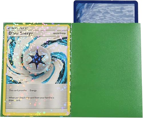 Miniatura 4 de 100 fundas holográficas para tarjetas coleccionables MTG Sports Foil Card Protective Sleeve 2.5 x 3.5 pulgadas (verde)