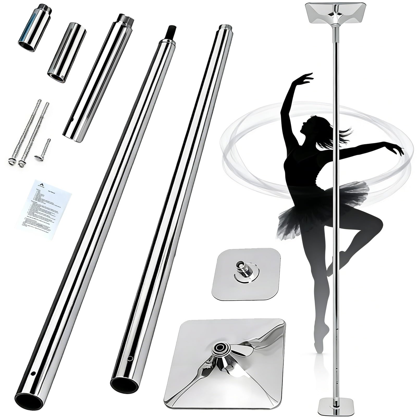 Bâton de danse de 45 mm équipement de fitness charge 181,4 kg