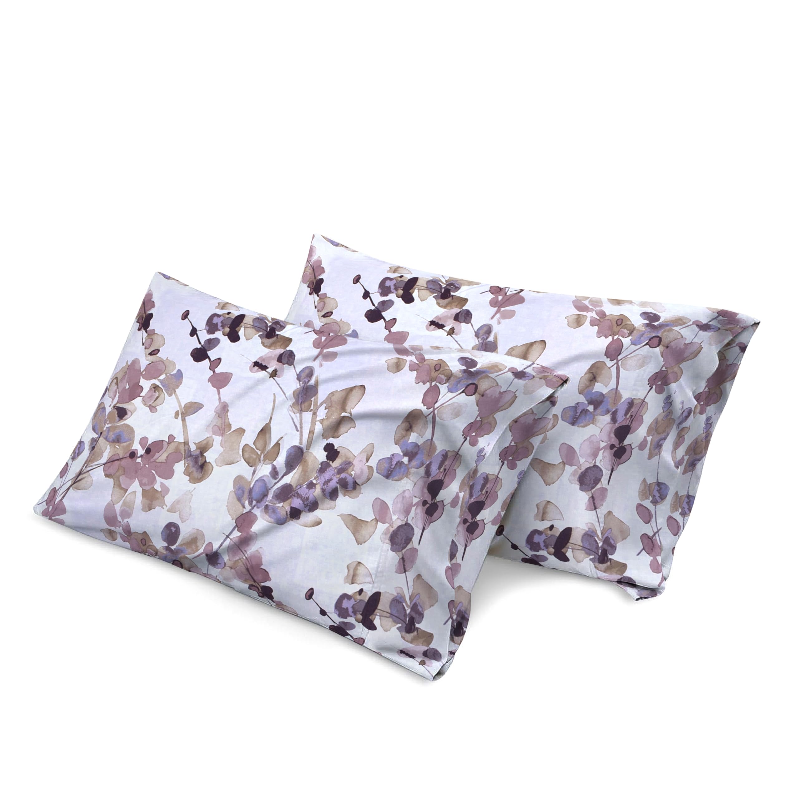 Printed 100% Egyptian Cotton Pillowcases Pack of 2-400TC - Ultra Soft