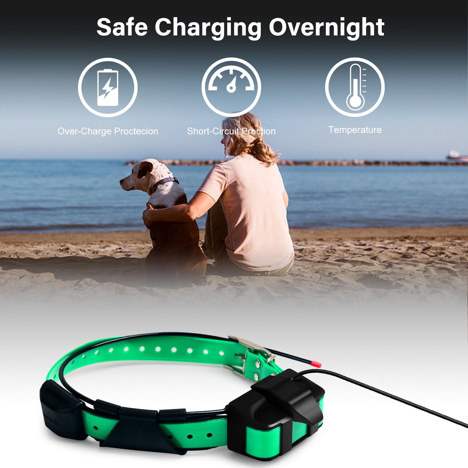 Stone pour Garmin TT15 T5 Chargeur de remplacement pour chien aboiement Clip de charge Cordon