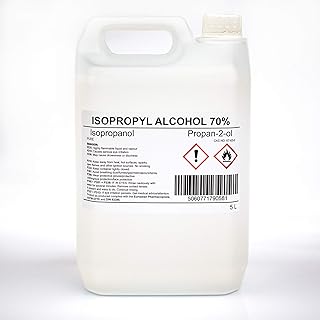 Isopropyl Alcohol 70% Isopropanol 5 Litre 5L propan 2 ol IPA Propan-2-ol Rubbing Alcohol