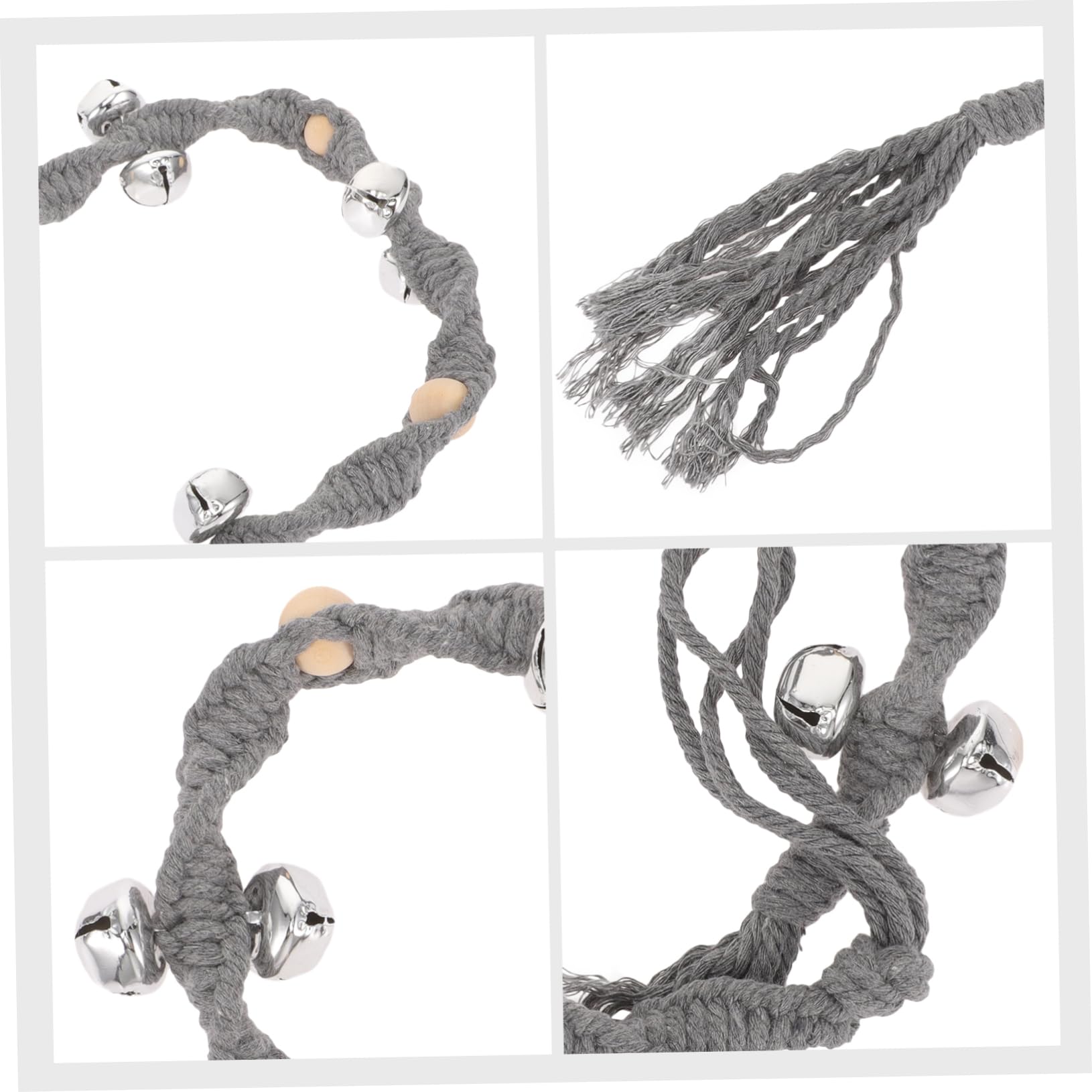 FONDOTIN Wear-Resistant Dog Doorbell for Training Decorative Hanging Bell for Household Dog Outgoing Bell Tassel