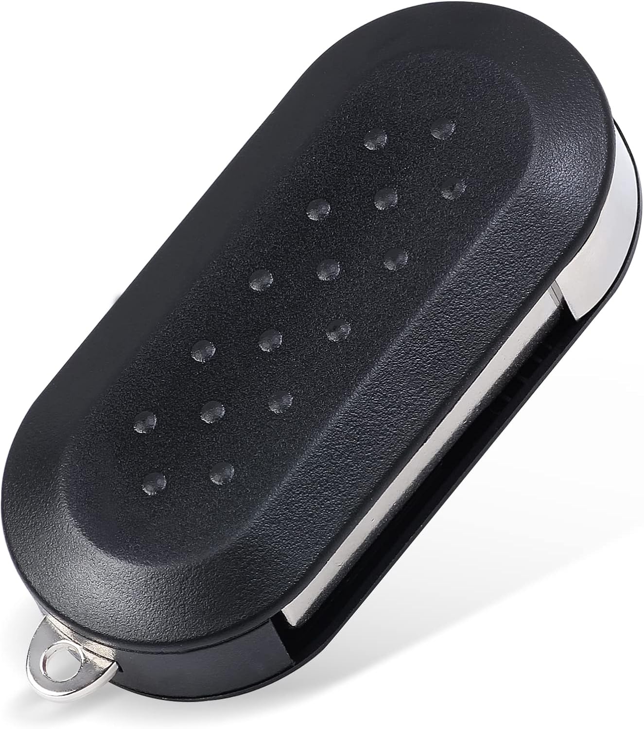 Keymall Car Key fob Shell Case Replacement For RAM ProMaster 1500 2500 3500 City 2015-2019 for Fiat 500 Ducato 3 Buttons,Just The Key Shell