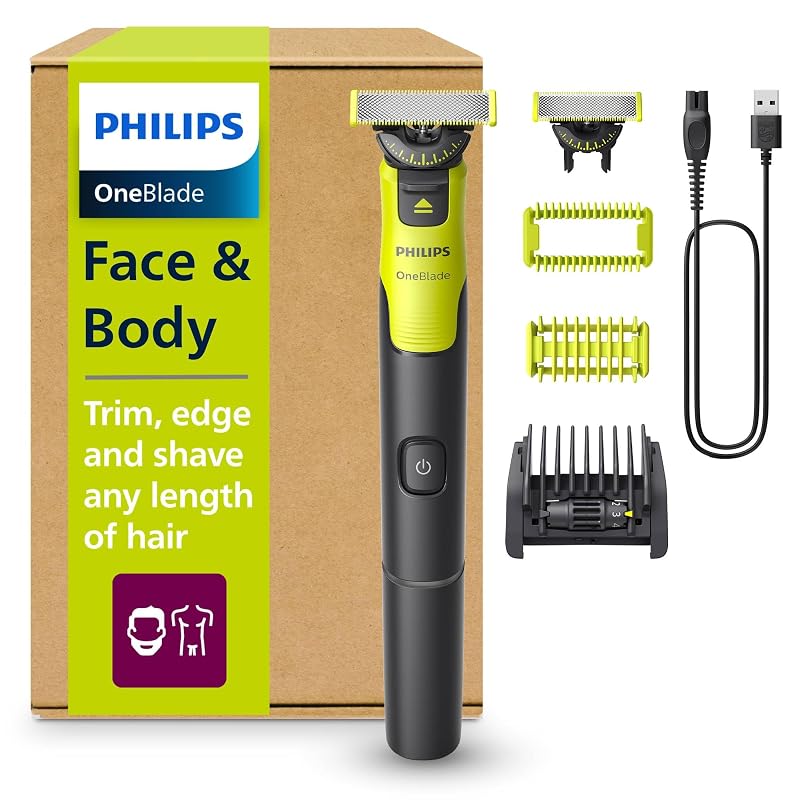 Philips OneBlade 360 Face + Body — lama che segue i contorni