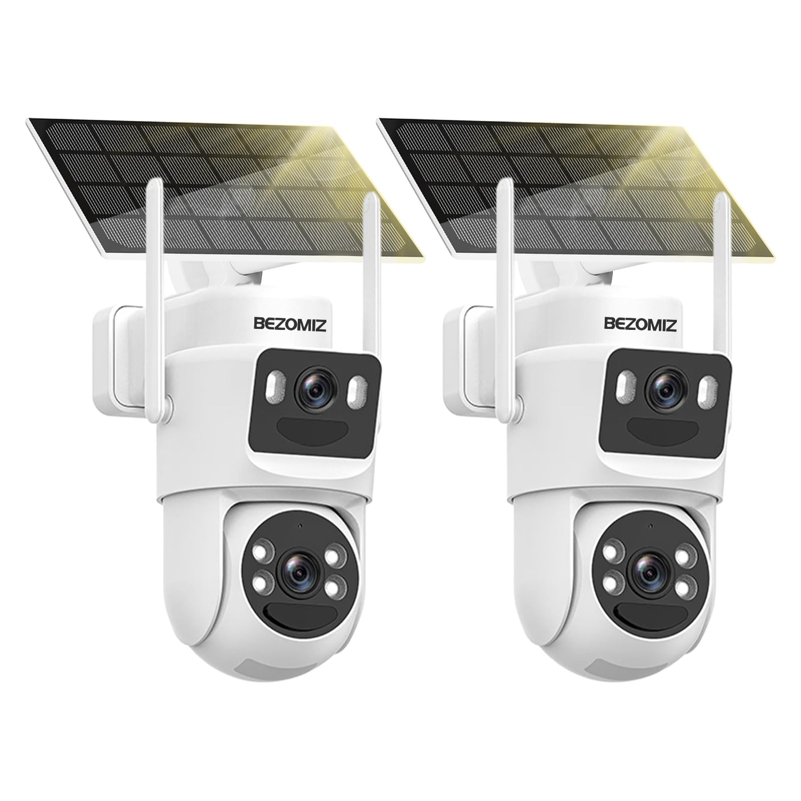 ZOSI Camera Surveillance Extérieure WiFi Avec Double Objectif, 8MP(4MP