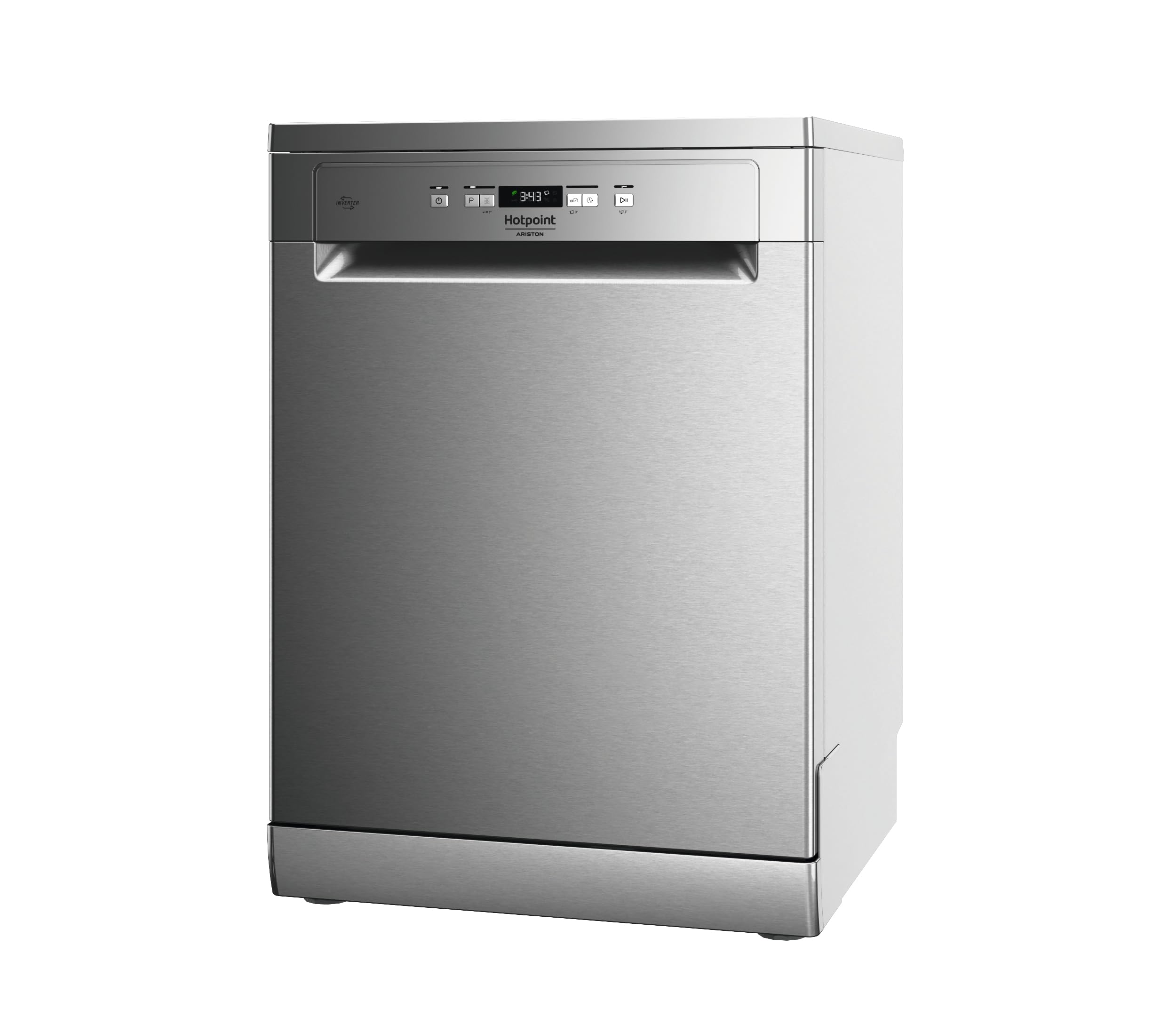 Hotpoint Ariston HA4FFC14BX – Lavastoviglie Libera Installazione 14 Coperti, Classe C, ActiveDry, Terzo Cesto Fisso, Pastiglia, Igienizzante, Avvio Ritardato – 85 x 60 x 59 cm (AxLxP)