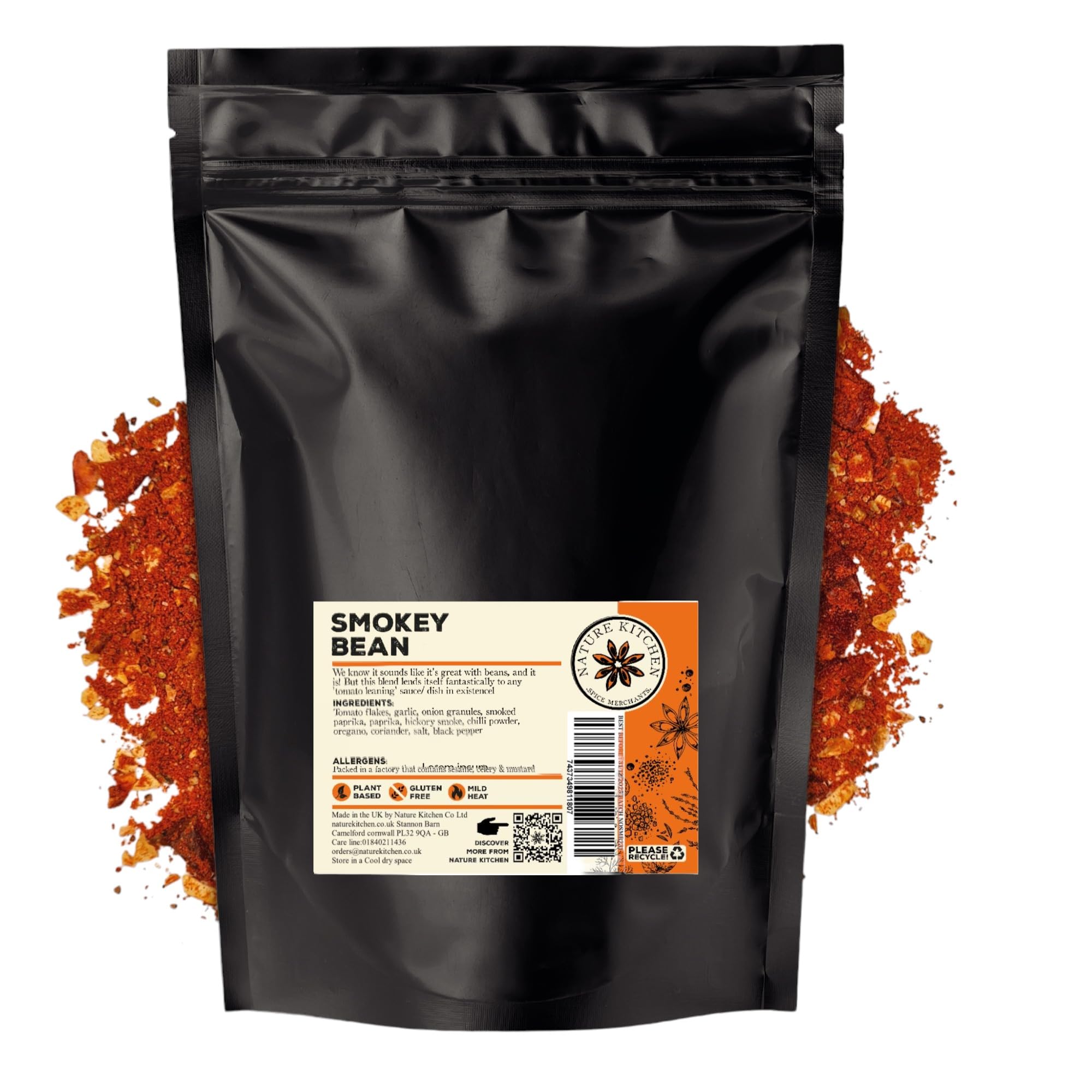 Nature Kitchen Shawarma Seasoning 500g Mild, Premium Middle Eastern Spice Blend, Gluten Free, Vegan Seasoning for Kebabs, Chicken, Wraps, Marinades and Everyday Cooking — view 70
