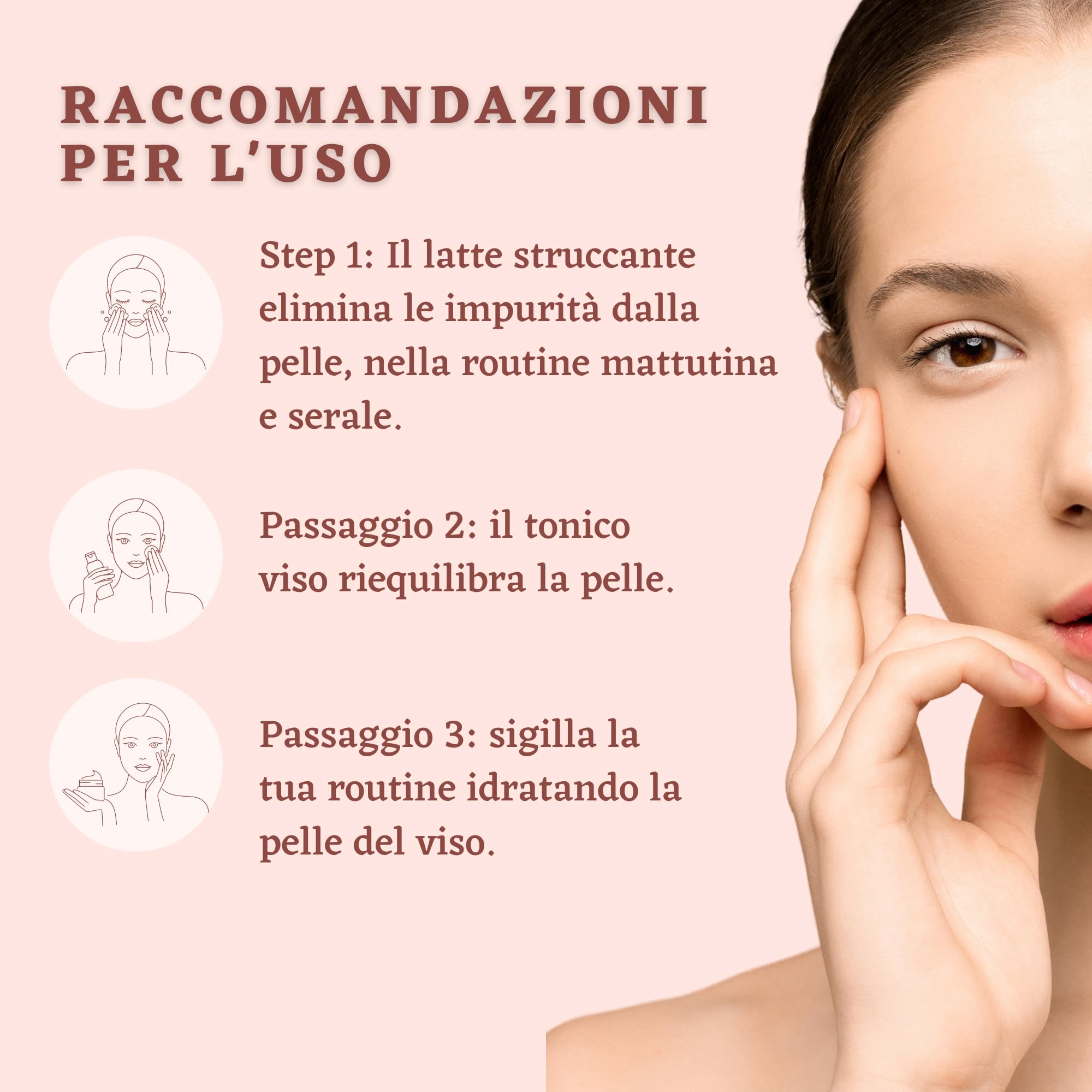 Confezione per la cura del viso giornaliera Pelle secca - Contiene latte detergente, tonico viso e crema viso - Idratazione e pulizia - ALBA NATURA