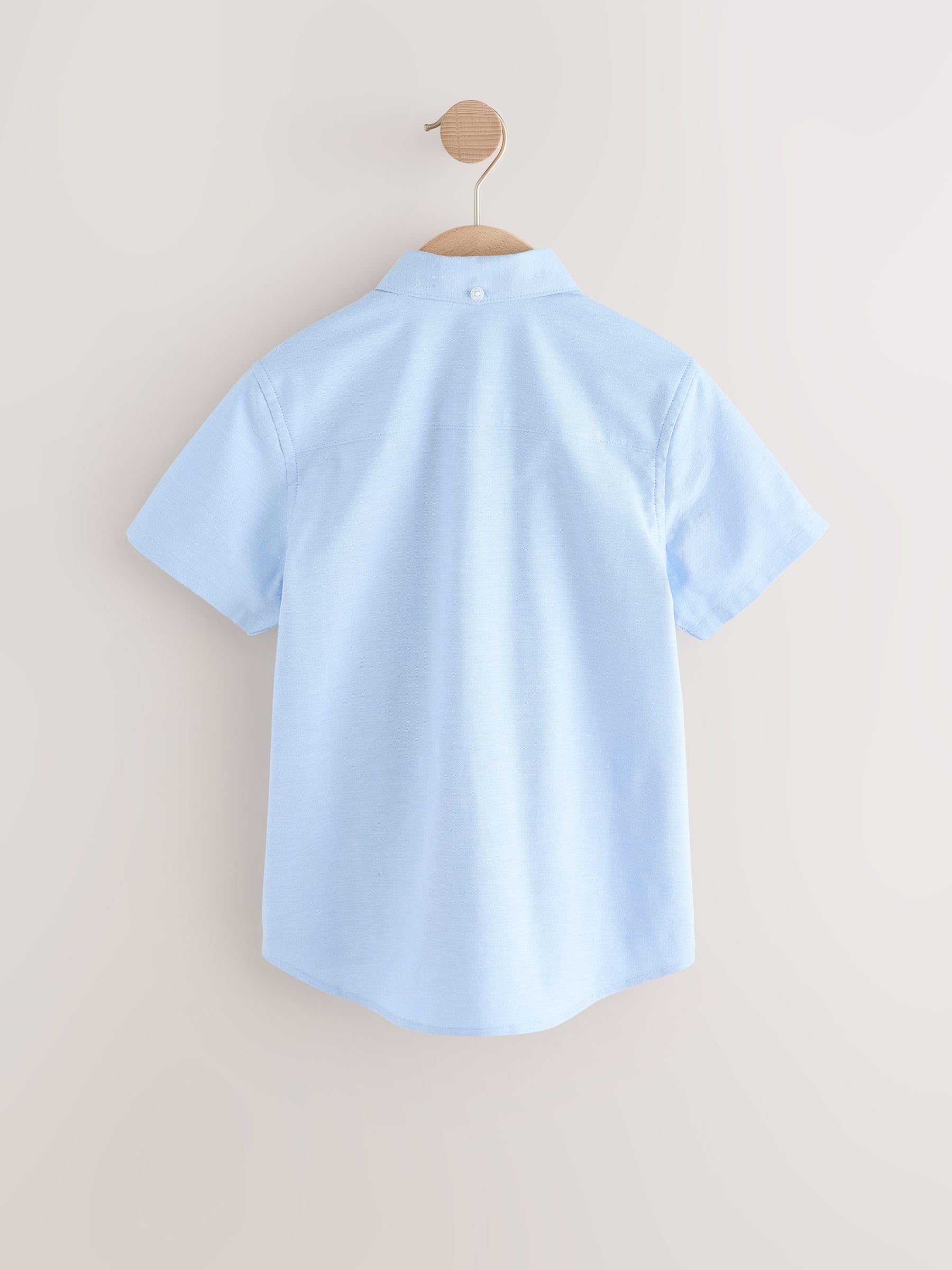 NEXT Niños Pack de 2 Camisas Oxford de Manga Corta con Alto Contenido de algodón