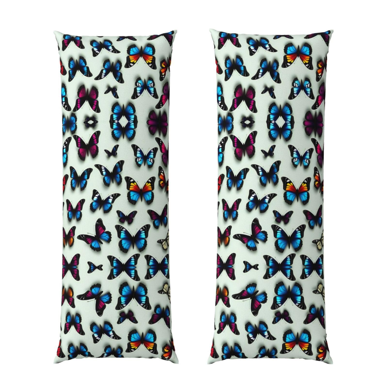 Housse de coussin de corps pour dodo cocooning imprimé papillon violoncelle