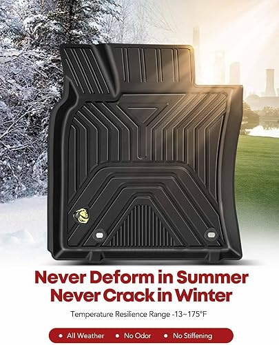 Miniatura 8 de YHTAUTO Alfombrillas compatibles con Toyota Avalon 2019-2023, alfombrillas de automóvil TPE para todo tipo de clima, ajuste personalizado, juego