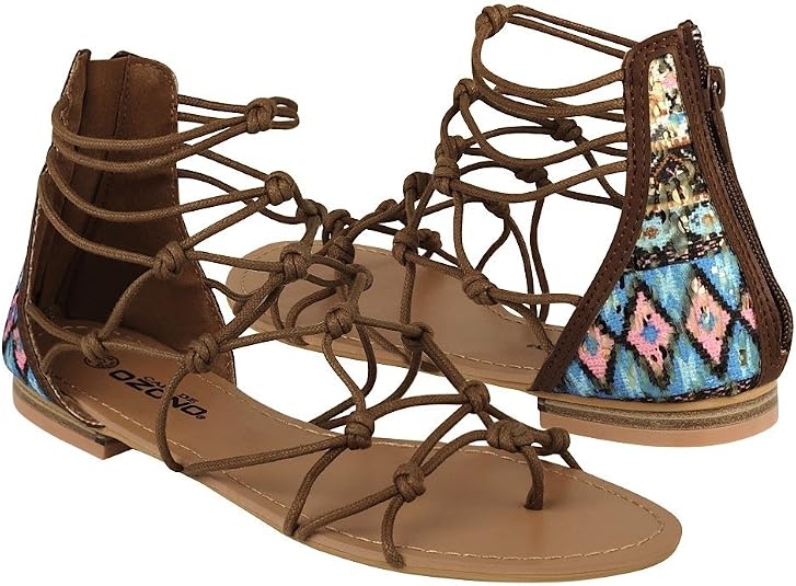 Capa de Ozono Sandalias para Dama 33016-2 Textil Cafe 26 : Amazon.com.mx:  Ropa, Zapatos y Accesorios