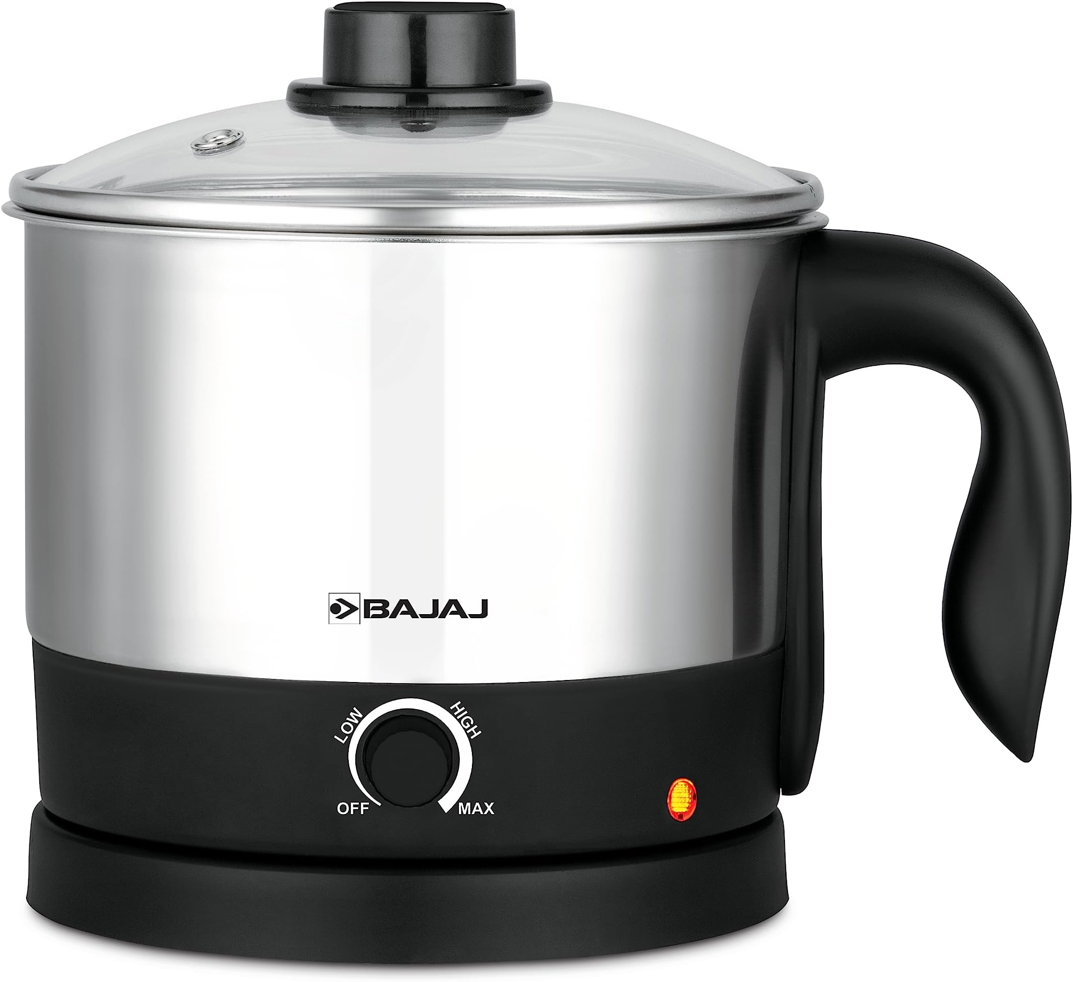Bajaj KTS 1.0 Litre Multicook Electric Kettle, Black Amazon.in Home & Kitchen