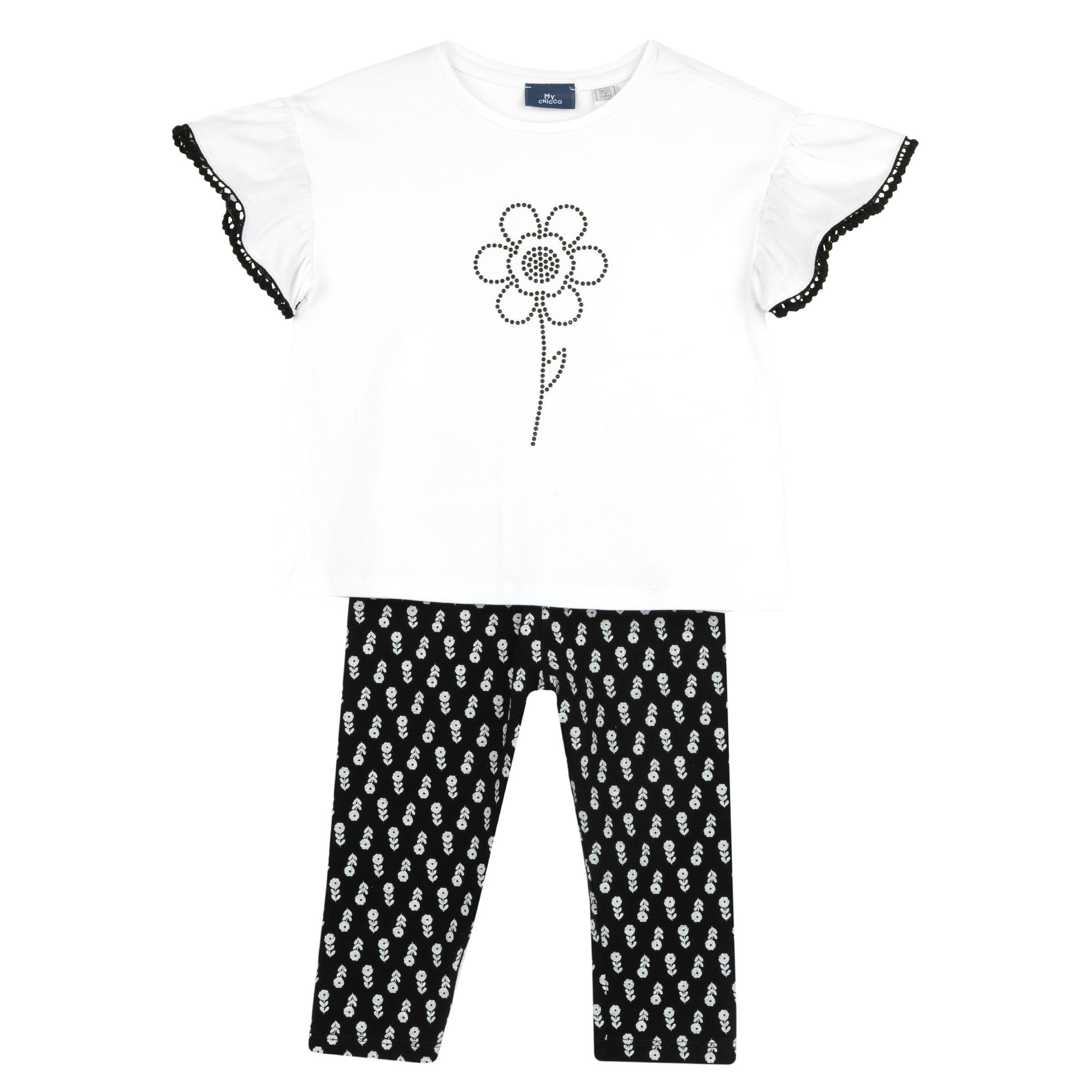 Chicco, Completo Bambina con T-Shirt e Leggings, Abbigliamento Bambina, Designed in Italy
