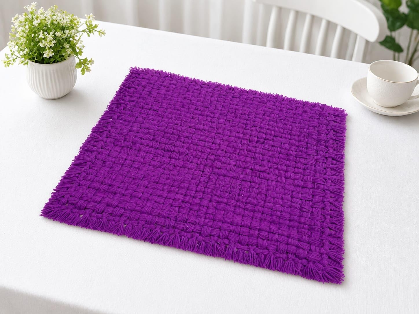 Pure Woolen Hand Made Pooja assan/Table Mate-image-39