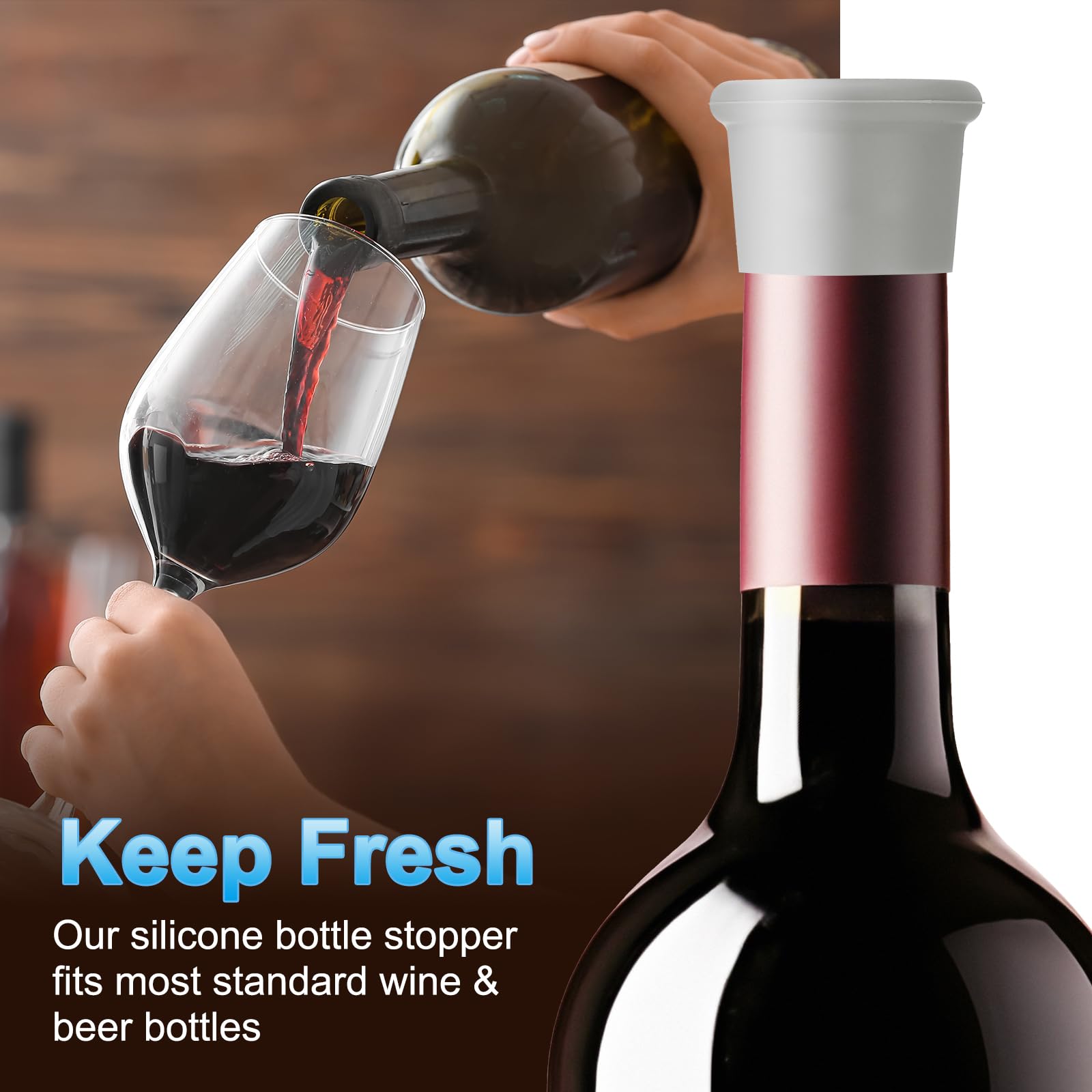 PATIKIL Silicone Wine Stoppers - Image 4