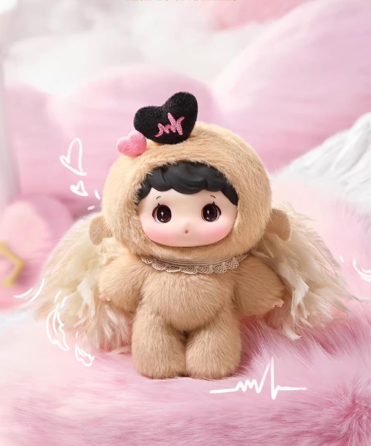 CALEMBOU Plush Blind Box, Cute Calor Angel Kitchen Series Soft Stuffed Keychain, Kawaii Mystery Vinyl Bag Charms Collectible for Birthday Christmas